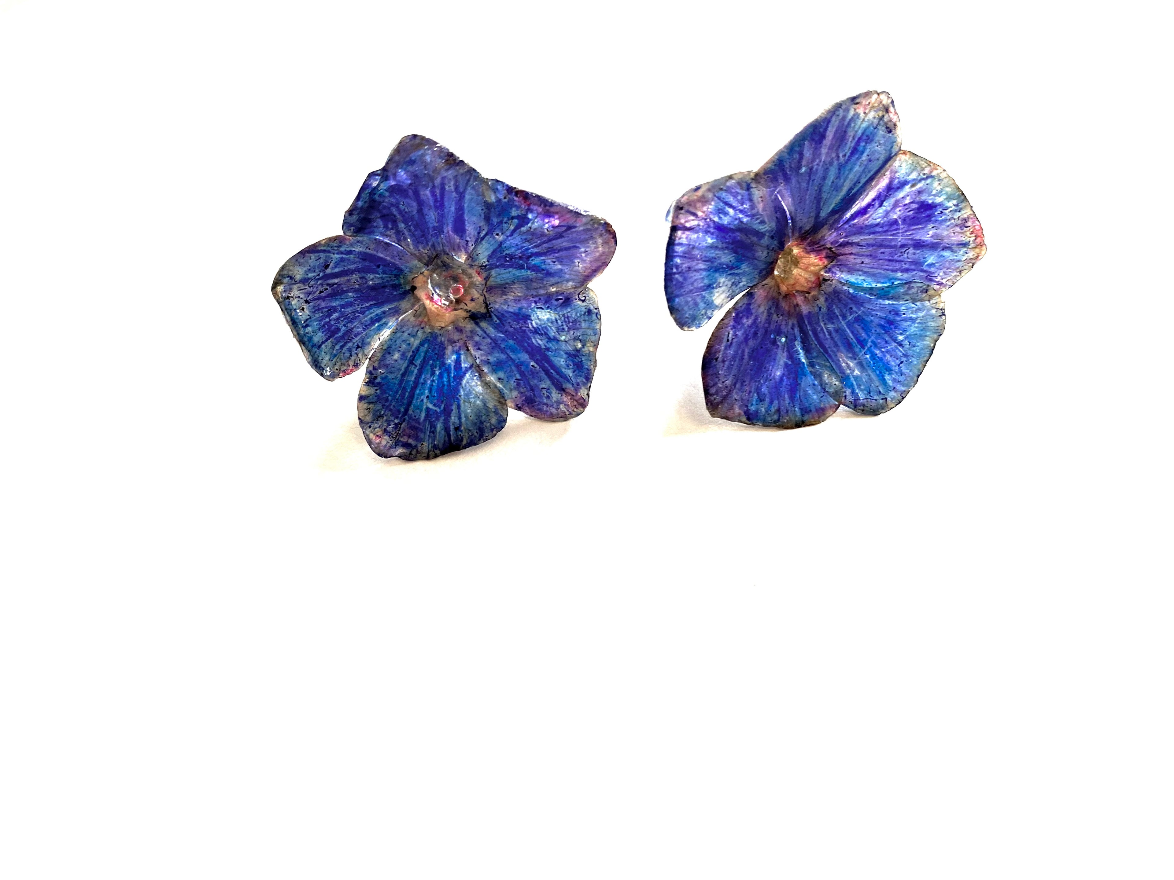 Cercei din saschiu mov albastrui (Vinca minor)